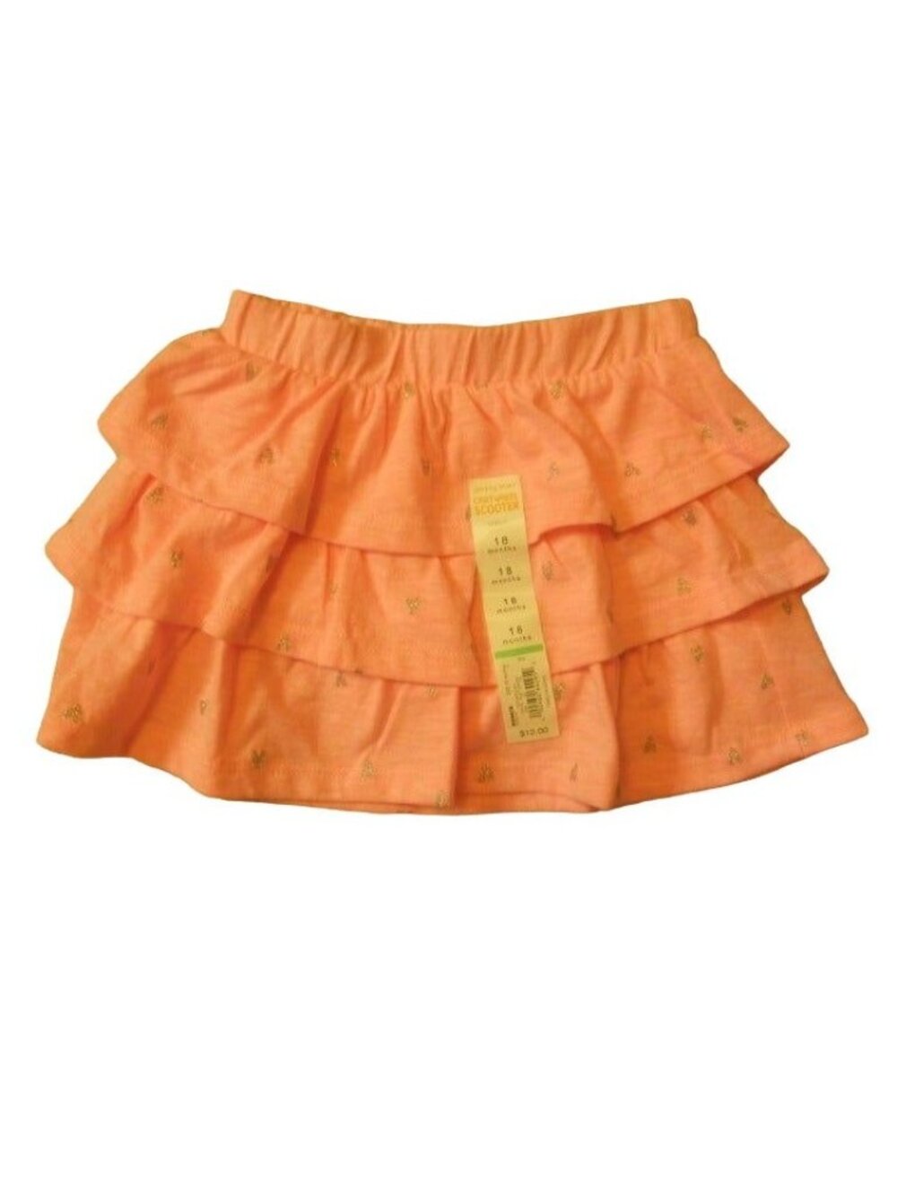 Jumping Beans Cartwheel Scooter Toddler Pink Silver Hearts Ruffle Skirt Size 18M